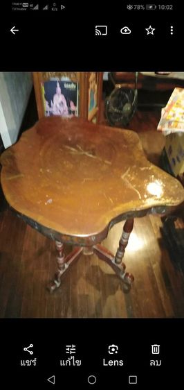 โต๊ะ​ไม้​มะค่า​เก่า​แผ่น​เดียว​ลายไม้​สวย​งา​ม​ รูปที่ 6