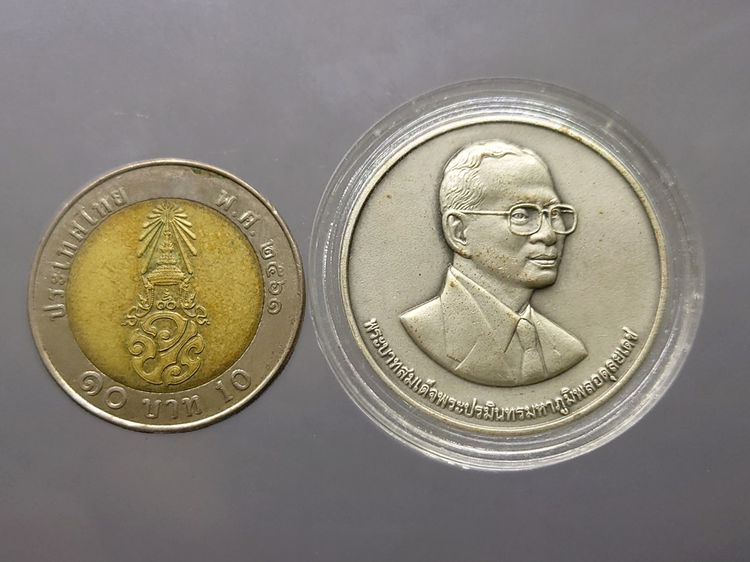 เหรียญที่ระลึกมหกรรมพืชสวนโลกเฉลิมพระเกียรติ ราชพฤกษ์ ร9 เนื้อเงินแท้พ่นทรายรมดำ ปี2549 พร้อมกล่องเดิม รูปที่ 5