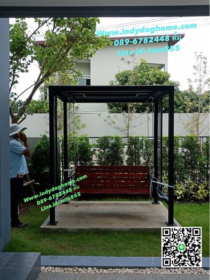 จำหน่าย รับผลิต ชิงช้า ศาลานั่งเล่น งานเหล็กิสวยๆ ทนแดด ทนฝน รูปที่ 7