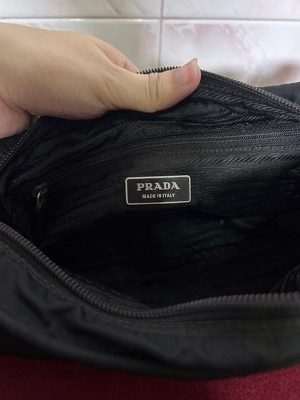 กระเป๋าครอสบอดี้ปราด้า crossbody bag PRADA สีดำ มือสอง สวย รูปที่ 7