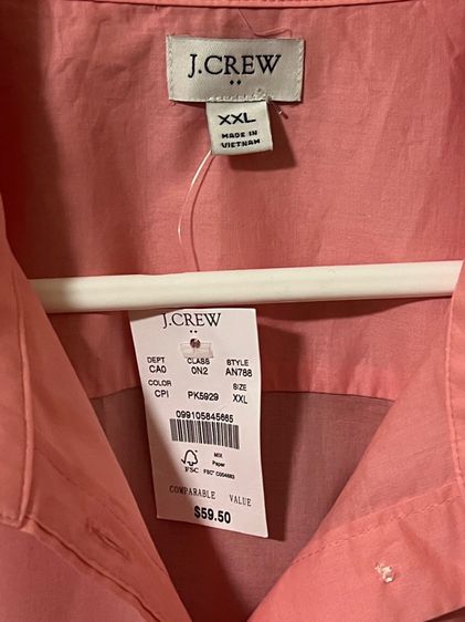 เสื้อเชิ้ตผู้หญิง J.Crew รูปที่ 3