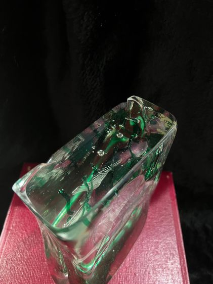 Murano Aquarium Block Sculpture  Vintage Murano Italian Glass Fish Aquarium  รูปที่ 5