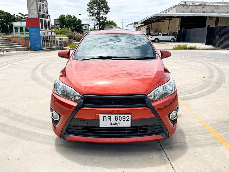 Toyota Yaris 2014 1.2 E Sedan เบนซิน ไม่ติดแก๊ส เกียร์อัตโนมัติ ส้ม รูปที่ 2
