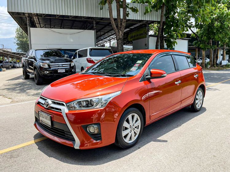 Toyota Yaris 2014 1.2 G Sedan เบนซิน ไม่ติดแก๊ส เกียร์อัตโนมัติ ส้ม รูปที่ 1