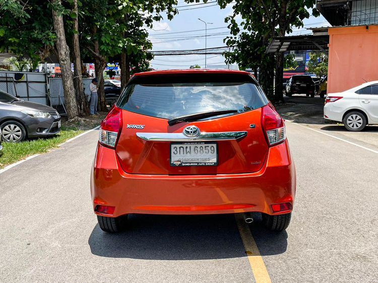 Toyota Yaris 2014 1.2 G Sedan เบนซิน ไม่ติดแก๊ส เกียร์อัตโนมัติ ส้ม รูปที่ 4
