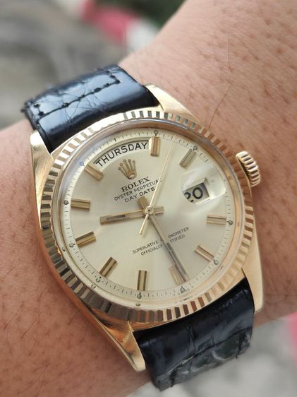 นาฬิกา ROLEX DAY-DATE Wide Boy Dial 18k Solid Gold Ref.1803 ซีรีย์ 2ล้าน ปี1969  รูปที่ 9