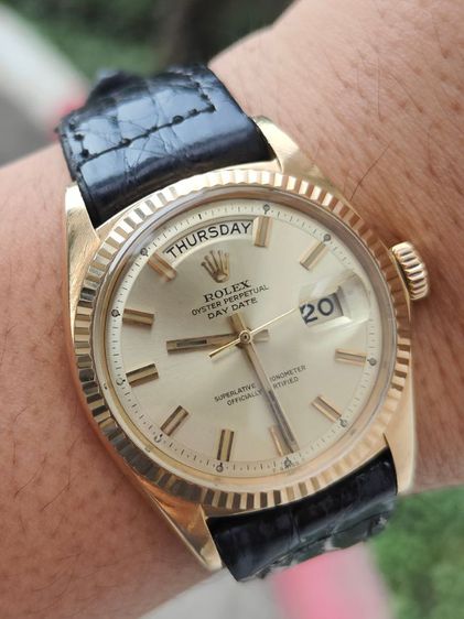นาฬิกา ROLEX DAY-DATE Wide Boy Dial 18k Solid Gold Ref.1803 ซีรีย์ 2ล้าน ปี1969  รูปที่ 11