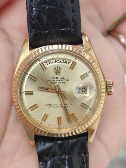 นาฬิกา ROLEX DAY-DATE Wide Boy Dial 18k Solid Gold Ref.1803 ซีรีย์ 2ล้าน ปี1969  รูปที่ 5