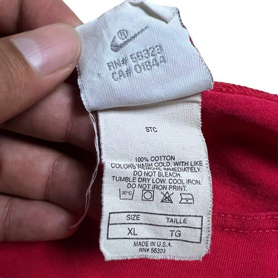 เสื้อ 90s Nike ป้ายเทา Made USA Size XL รูปที่ 4