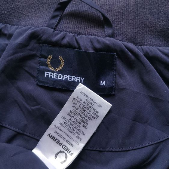 Fred Perry Navy Blues Full Zipper Jacket รอบอก 44” รูปที่ 10