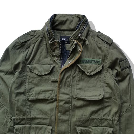 FRJ Hooded Military Jacket รอบอก 43” รูปที่ 4