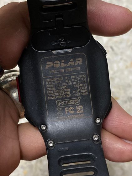 นาฬิกายี่ห้อ POLAR   ชาร์จสายmini USB  ของแท้มือสอง เดิมๆสวย  ไม่มีสายคาดเสริม  750฿ รูปที่ 2