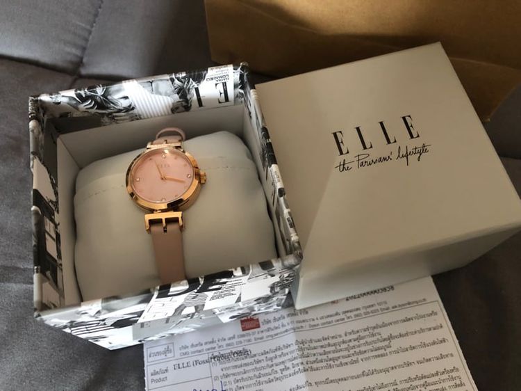 ชมพู อื่นๆ นาฬิกา elle แท้พร้อมกล่อง