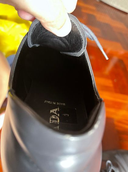 รองเท้าหนัง Prada เบอร์ 7 สีเทาน้ำเงิน รูปที่ 8