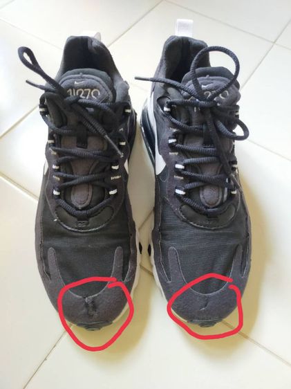 รองเท้าผ้าใบมือสอง สีดำ-ขาว ไซส์ 38 (24 ซม) ขายถูกมีตำหนิ รูปที่ 8