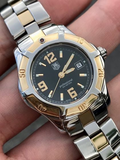 ขาย นาฬิกาผู้หญิง Tag Heuer S2000 หน้าดำ Exclusive 18K Twotone