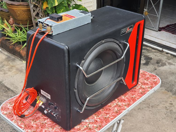 Zulex ตู้ลำโพงซับวูปเฟอร์12นิ้ว+พร้อมแอมป์ขยายในตัว+อแดปเตอร์พร้อมใช้ไฟบ้าน (SPR) รูปที่ 6