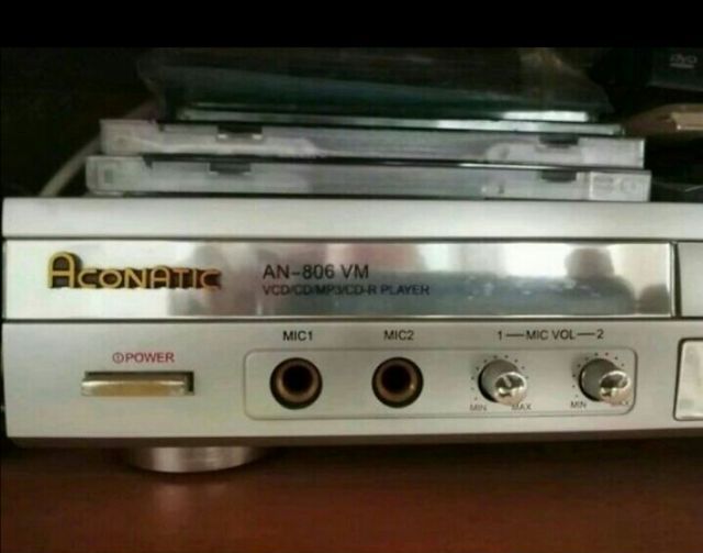 ขายเครื่องเล่น VCD  ยี่ห้อ aconatic พร้อมช่องเสียบไมค์ 2ช่อง ร้องคาราโอเกะ ปรับเสียงเอคโค่ทุ้มแหลมได้ พร้อมรีโมทคอนโทรล ขาย  1200  บาท รูปที่ 2