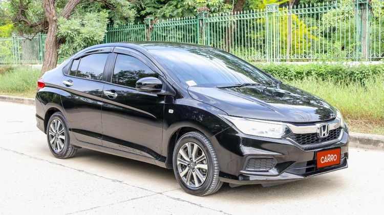 Honda City 2017 1.5 V Plus i-VTEC Sedan เบนซิน ไม่ติดแก๊ส เกียร์อัตโนมัติ ดำ