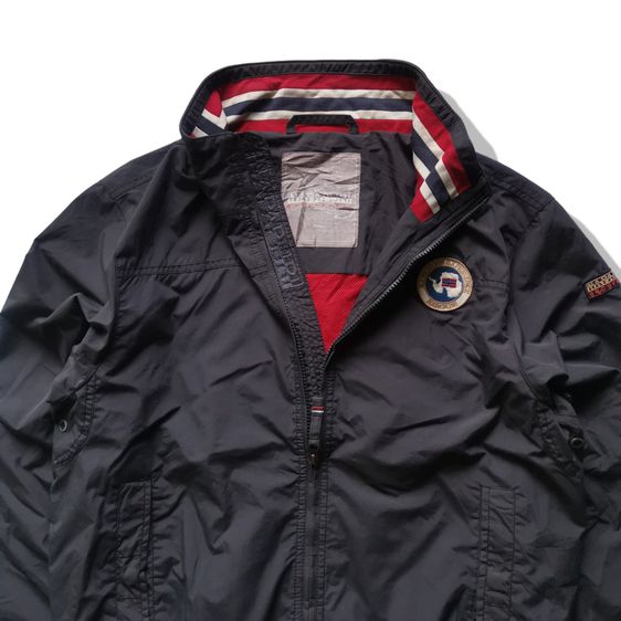 Napapijri Geographic Grey Full Zipper Jacket รอบอก 46”  รูปที่ 3