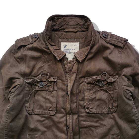 American Eagle Brown Military Jacket รอบอก 48” รูปที่ 4
