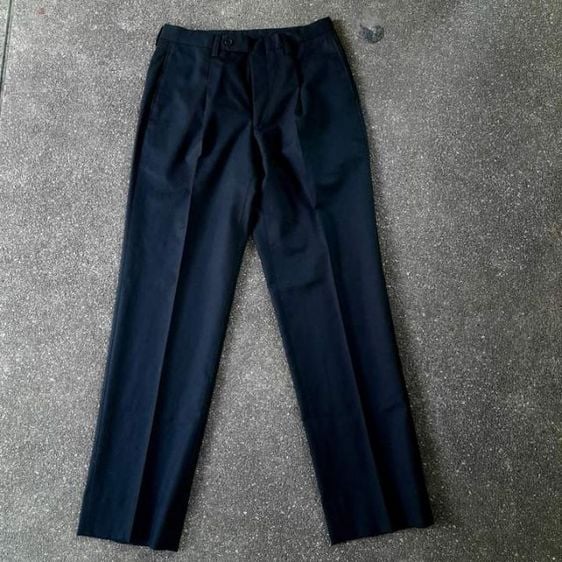 JUNMEN
single pleat
black plaid
100 wool trousers
made in Japan
🎌🎌🎌 รูปที่ 1