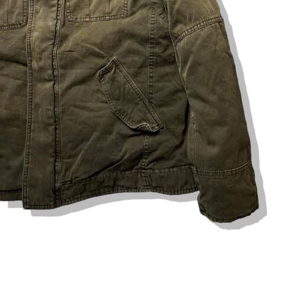 LEVIS Olive Brown Full Zipper Jacket รอบอก 48”  รูปที่ 10