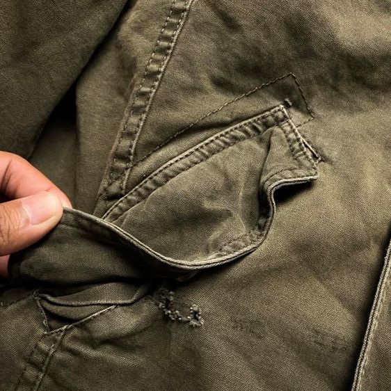LEVIS Olive Brown Full Zipper Jacket รอบอก 48”  รูปที่ 8