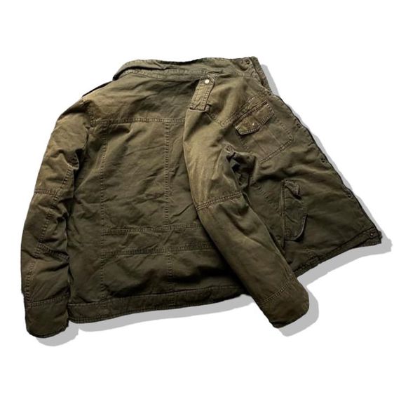 LEVIS Olive Brown Full Zipper Jacket รอบอก 48”  รูปที่ 3