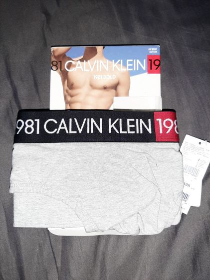 CALVIN KLEIN Underwear ชุดชั้นในชาย 1981 BOLD COTTON รุ่น NB2049 080 สีเทาของแท้ รูปที่ 4
