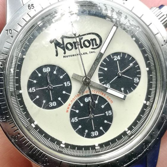 นาฬิกา Norton watch. มีระบบจับเวลา งานหายาก สำหรับคนชื่นชอบมอเตอร์ไชต์ รูปที่ 17