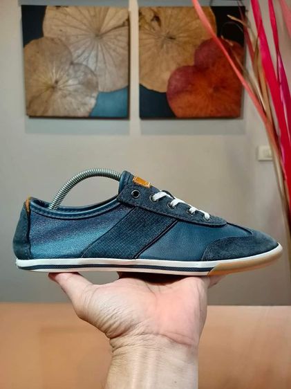 Clarks : Mego Walk 
Men 's blue leather lace up comfort sneakers
(21573) รูปที่ 2