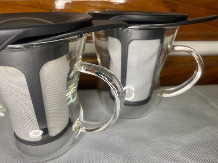 แก้วชงชา  ยี่ห้อ Hario One Cup Tea Maker  OTM-B รวม 2 ใบ รูปที่ 3