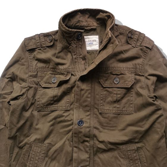 Old Navy Olive Green Military Jacket รอบอก 48” รูปที่ 2