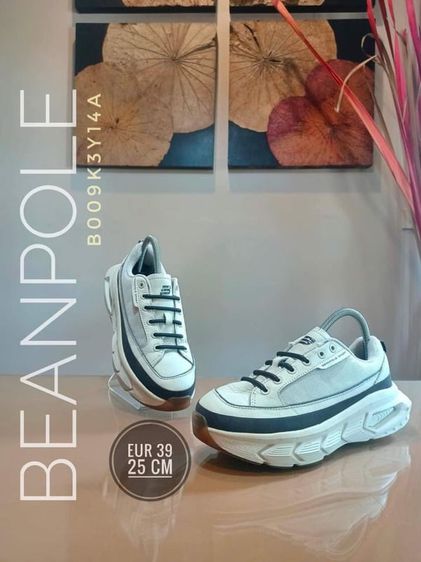 รองเท้าวิ่ง BEANPOLE (B009K3Y14A) 20FW Unisex Beige Color Matching nPattern Ugly Shoes