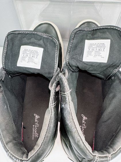 รองเท้า Converse Jack Purcell Sz.12us46.5eu30cm สีดำ สภาพสวย เชือกเดิม ไม่ขาดซ่อม ใส่เที่ยวหล่อ  รูปที่ 14