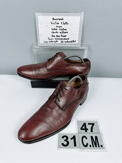 รองเท้าหนังแท้ To Boot New York Sz.13us47eu31cm Made in Italy สีน้ำตาล พื้นVibram แบรนด์ดังของใหม่หลักหมื่น สภาพสวยงาม