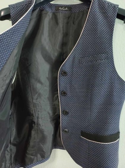 🌈เสื้อกั๊ก เสื้อกั๊กสูท เสื้อสูท เสื้อผ้าที่ควรมีติดตู้ เรียบหรู ผ้าทอแน่นๆสวยๆจากประเทศญี่ปุ่น🌈 รูปที่ 7