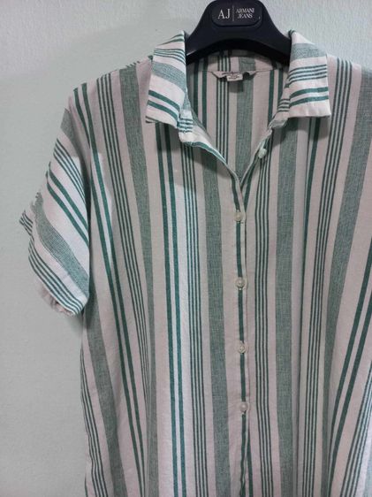 🌈เสื้อเชิ้ตแขนสั้น เสื้อเชิ้ตลายทาง แบรนด์ AMERICAN EAGLE (อเมริกัน อีเกิ้ล) ❗️แบรนด์แท้💯 🪧👉✨️แบรนด์ดัง💥 รูปที่ 3