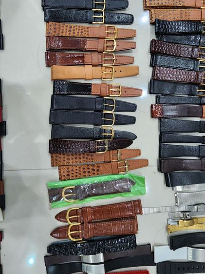 ราคาต่อ 1 เส้นครับ สายนาฬิกา สายหนัง สายยาง ของใหม่ เก่าเก็บ มีหลายขนาด เดิมๆ สายผ้ายุค90  รูปที่ 5