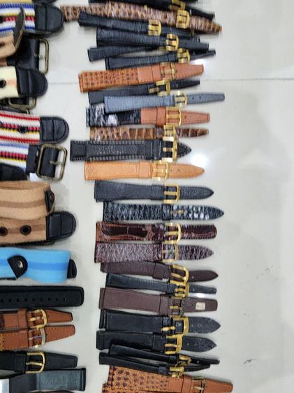 ราคาต่อ 1 เส้นครับ สายนาฬิกา สายหนัง สายยาง ของใหม่ เก่าเก็บ มีหลายขนาด เดิมๆ สายผ้ายุค90  รูปที่ 9