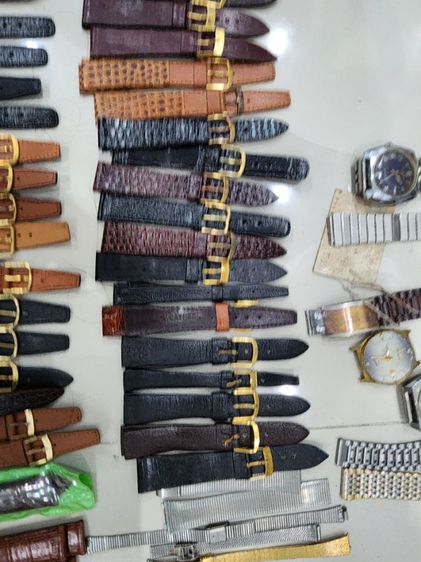 ราคาต่อ 1 เส้นครับ สายนาฬิกา สายหนัง สายยาง ของใหม่ เก่าเก็บ มีหลายขนาด เดิมๆ สายผ้ายุค90  รูปที่ 8