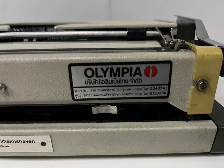 เครื่องพิมพ์ดีดกระเป๋าหิ้ว Olympia ภาษาไทย รูปที่ 7