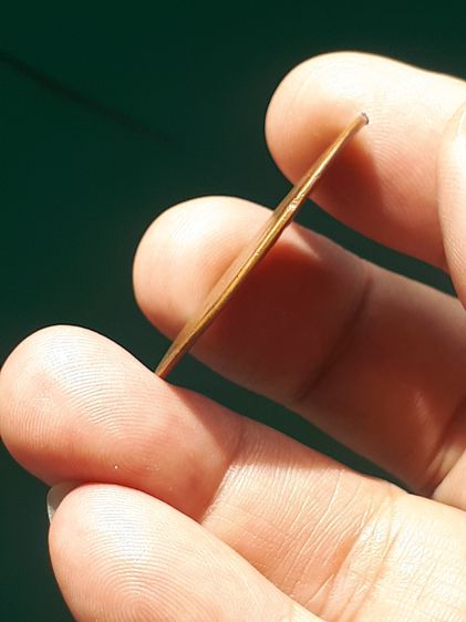 เหรียญรุ่นแรก หลวงพ่อหรุ่น เก้ายอด วัดอัมพวัน ห่วงเชื่อม ปี 2460 เนื้อทองแดง ผิวเดิม สภาพใช้ เนื้อแห้ง เก่า มีจำนวนน้อยมาก แท้ หายาก  เหรียญ รูปที่ 4