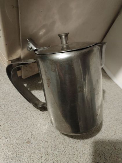 กาใส่ชา, กาแฟ, ครีม​ สแตนเลส​ขนาด12ออนซ์​ รูปที่ 2