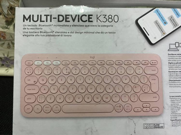 คีย์บอร์ดบลูทูธ ยี่ห้อ Logitech Multi-Device Bluetooth Keyboard K380 รูปที่ 8