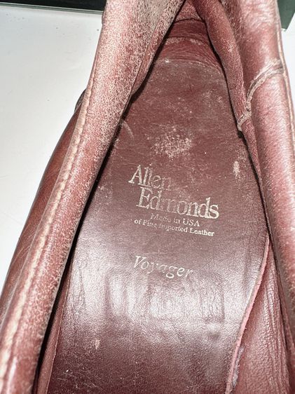 รองเท้าหนังแท้ Allen Edmonds Sz.12us46eu30cm Made in USA รุ่นVoyager สีน้ำตาล แบรนด์ดีของใหม่แพงมาก ออกแบบมาเดินสบายๆ รูปที่ 14