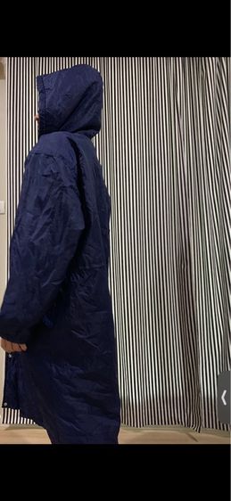  เสื้อโค้ท กันหนาว กันลม ยาวบุซับในหนา ยี่ห้อ F.R.E.S.C.O สีนำ้เงิน  ซิปยาวทั้งตัว มีซับใน หนาอุ่น ใส่กันลม ไม่หนัก  size M-L made in japan  รูปที่ 7