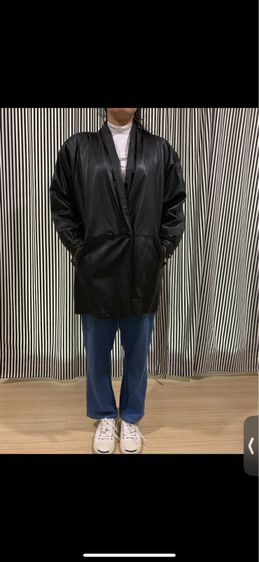 เสื้อโค้ทหนังแท้  กันหนาว กันลม กันน้ำ สภาพดีมาก มีซับใน หนาอุ่น ใส่กันลม ไม่หนัก  freesize รูปที่ 6