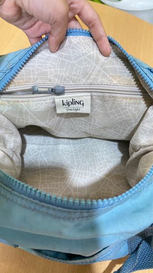 กระเป๋า Kipling สีฟ้า ของแท้ สภาพสวย รูปที่ 6